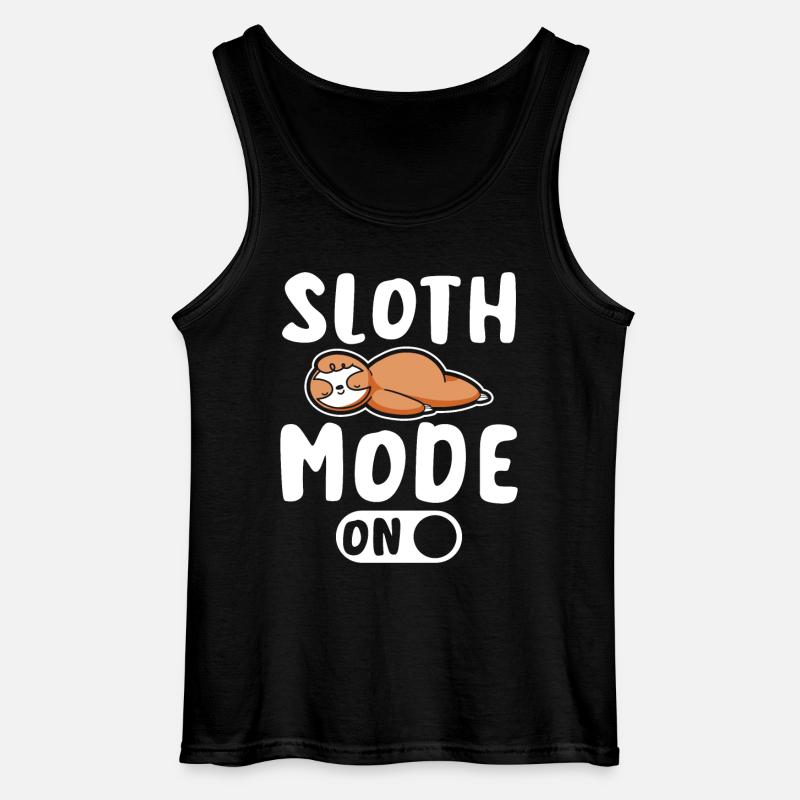 Sloth mode on - Gildan Men’s Tank Top - black