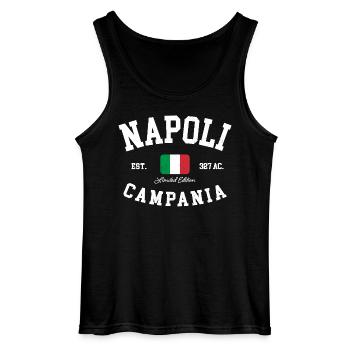 Naples Campanie Italia Drapeau Italie Naples - Débardeur Gildan Homme - noir - Devant - AI Model Male 185 dark (185cm)