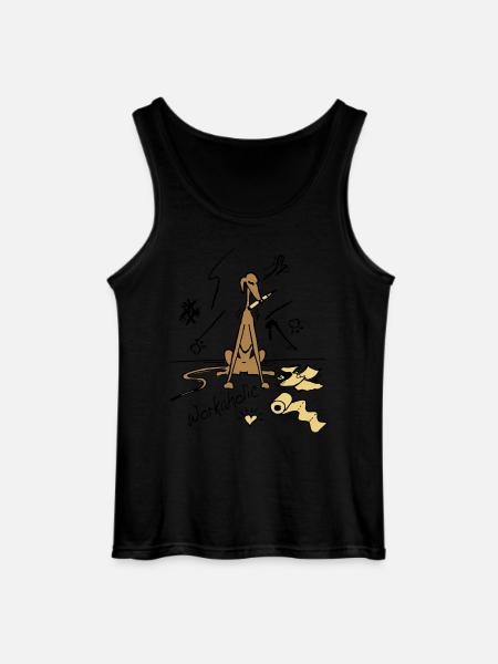 workaholic - Gildan Männer Tank Top - Schwarz