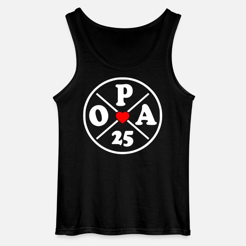Opa 2025 - Gildan Männer Tank Top - Schwarz