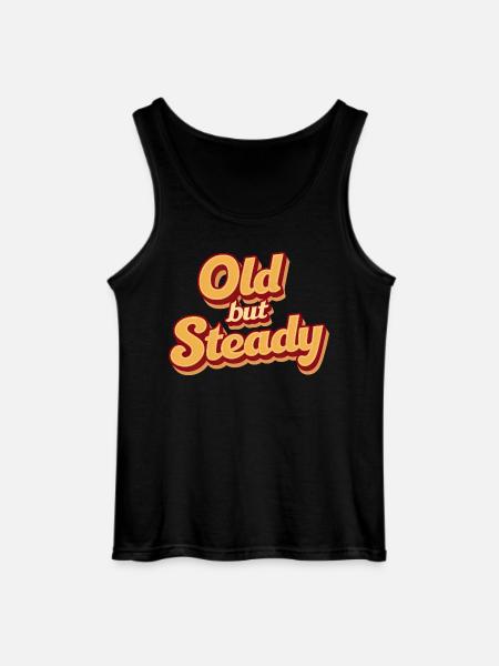 Old But Steady - Gildan Men’s Tank Top - black
