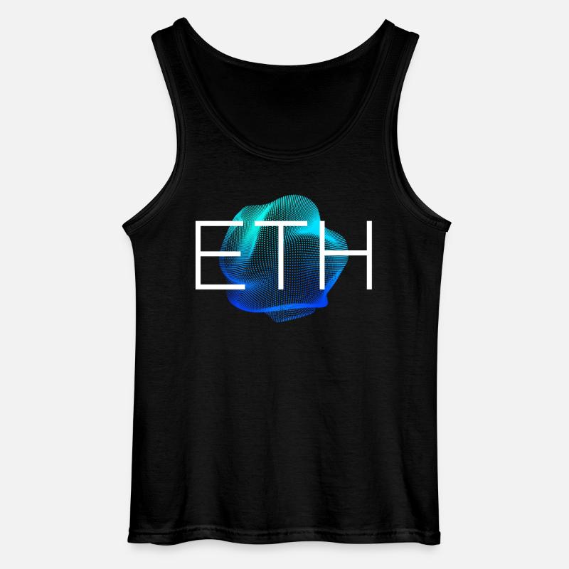 ETH Blockchain Kryptowährung - Gildan Männer Tank Top - Schwarz