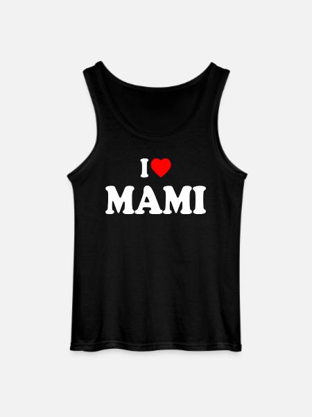 I love mami - Gildan Men’s Tank Top - black