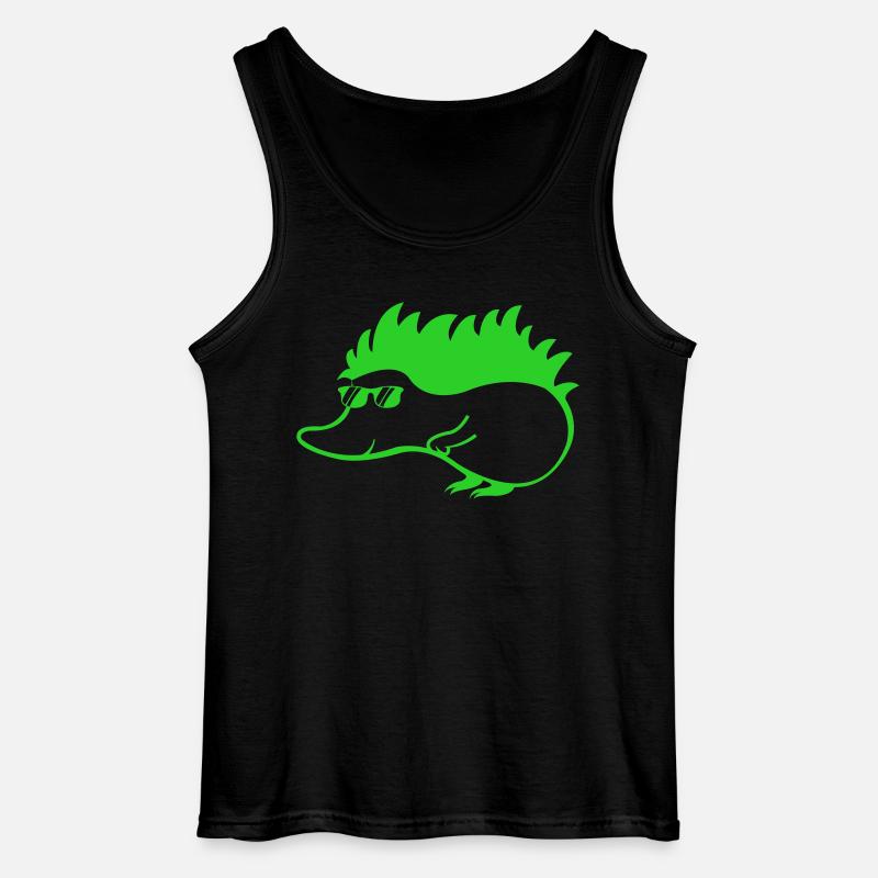 cool igel 1 - Gildan Männer Tank Top - Schwarz