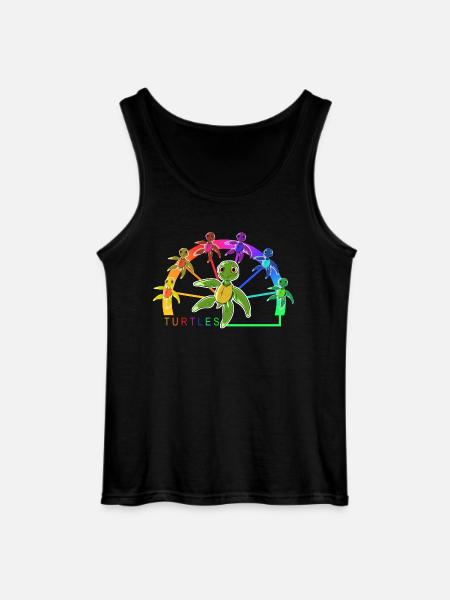 Turtles - Turtles, Baby Turtles - Gildan Men’s Tank Top - black