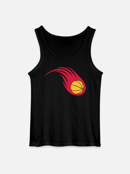basketball fireball - Gildan Men’s Tank Top - black