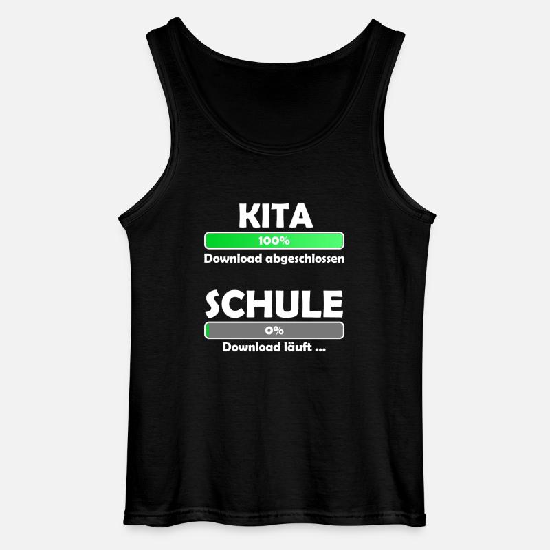 Schule loading - Schulbeginn - Einschulung - Gildan Männer Tank Top - Schwarz