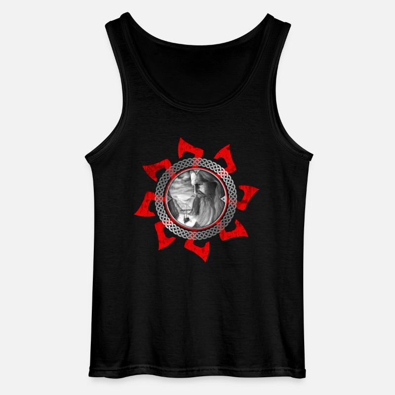 Wikinger - Gildan Männer Tank Top - Schwarz
