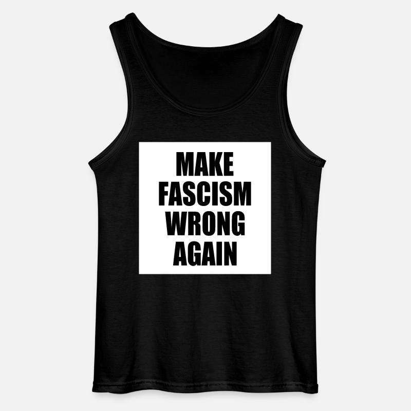 make fascism wrong again - Gildan Männer Tank Top - Schwarz