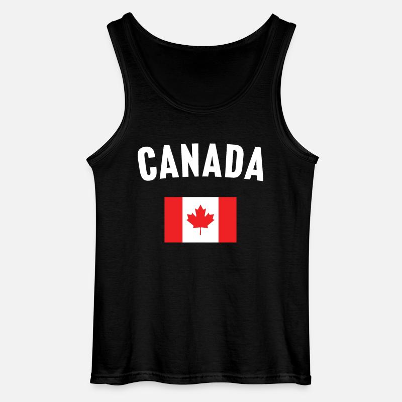 Kanada Flagge - Gildan Männer Tank Top - Schwarz