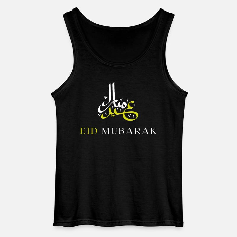 Islam Eid Mubarak - Gildan Männer Tank Top - Schwarz
