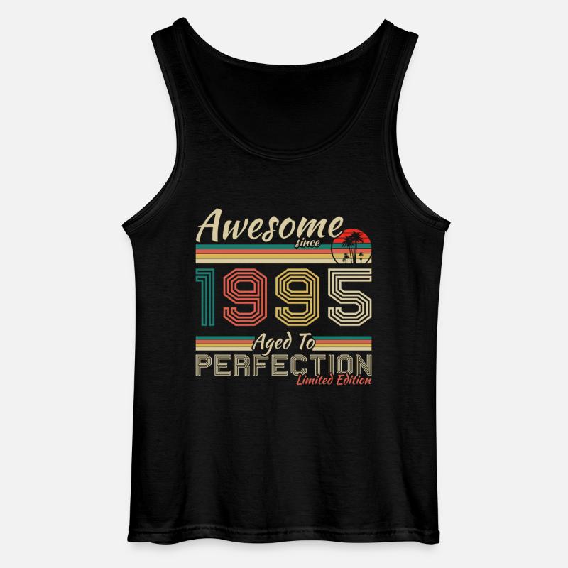 1995 Vintage Retro fødselsdagsgave - Gildan tanktop til mænd - sort