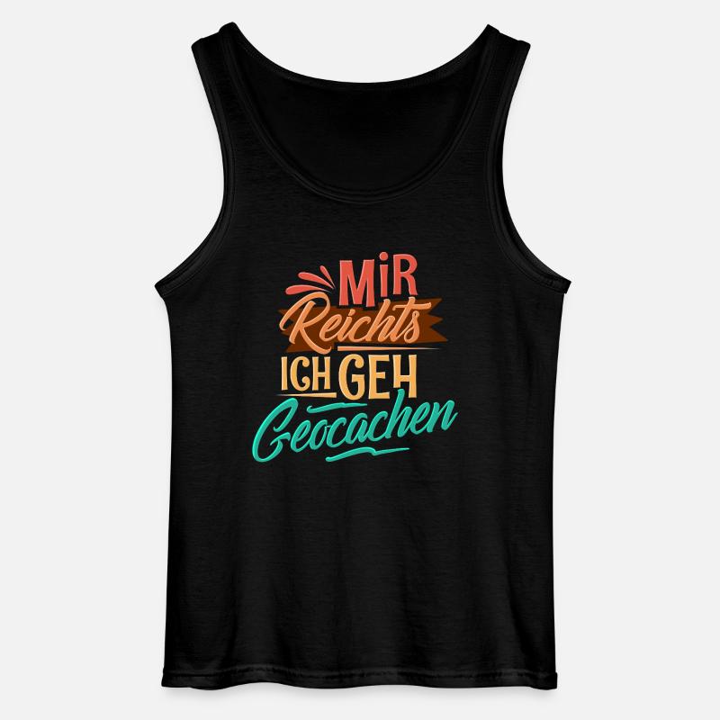 Geocaching - Gildan Männer Tank Top - Schwarz