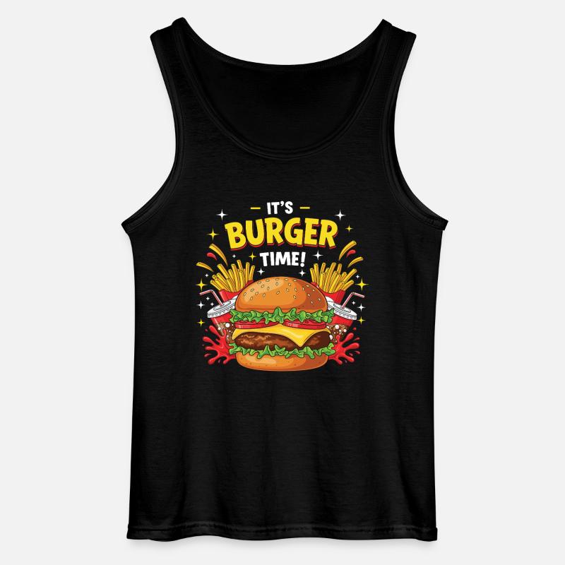 Hamburger Burger - Gildan Männer Tank Top - Schwarz