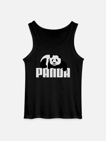 Pandabär - Gildan Männer Tank Top - Schwarz