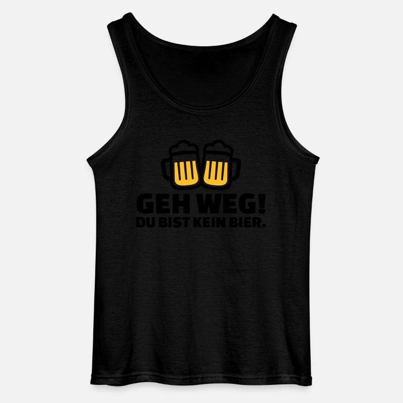 Bier - Gildan Männer Tank Top - Schwarz