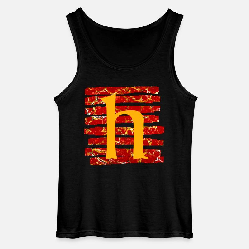 Stripes E 232 h - Gildan Men’s Tank Top - black