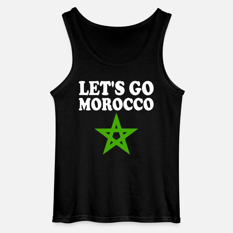 Marokko - Gildan Männer Tank Top - Schwarz