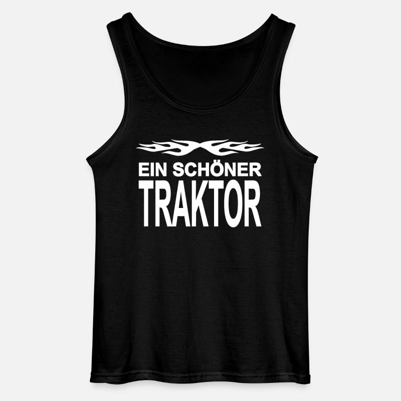 Traktor - Gildan Männer Tank Top - Schwarz