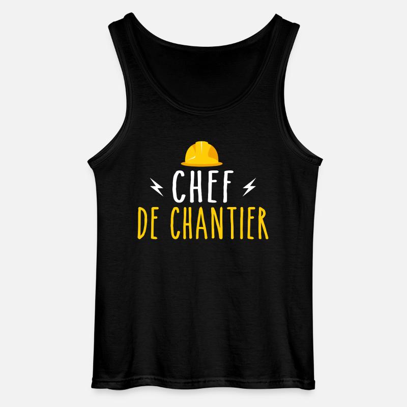 Bauleiter - Gildan Männer Tank Top - Schwarz