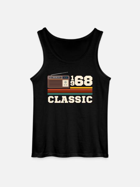 Anniversary 1968 retro classic - Gildan Men’s Tank Top - black