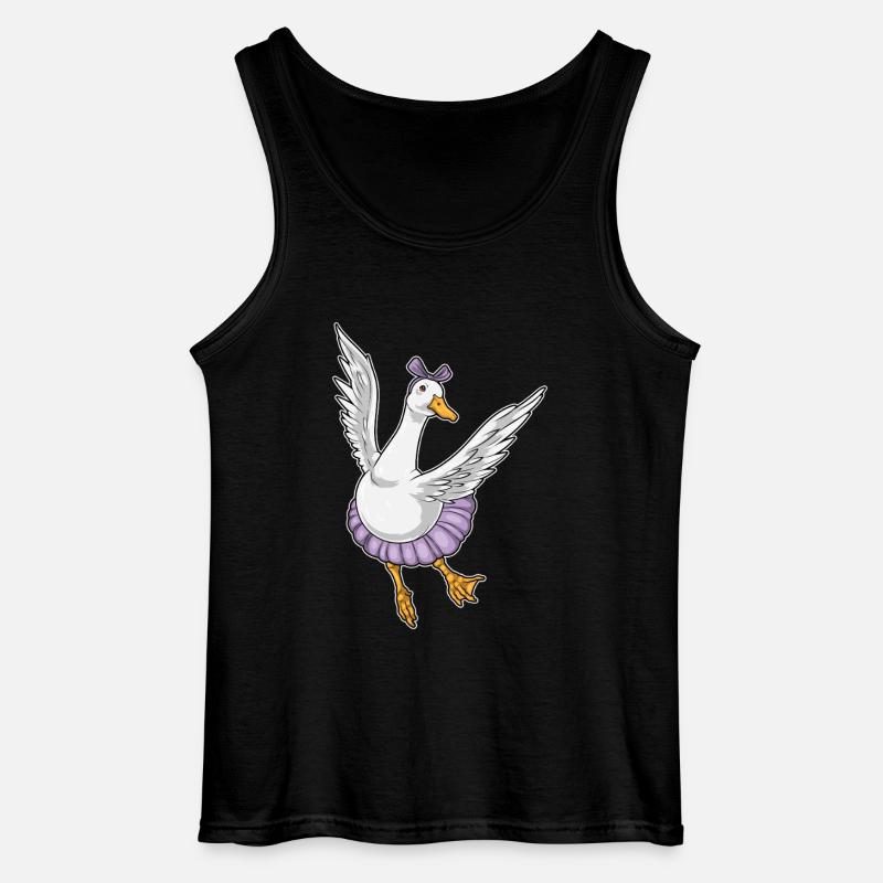 Canard Ballerine Ballet Danse - Débardeur Gildan Homme - noir