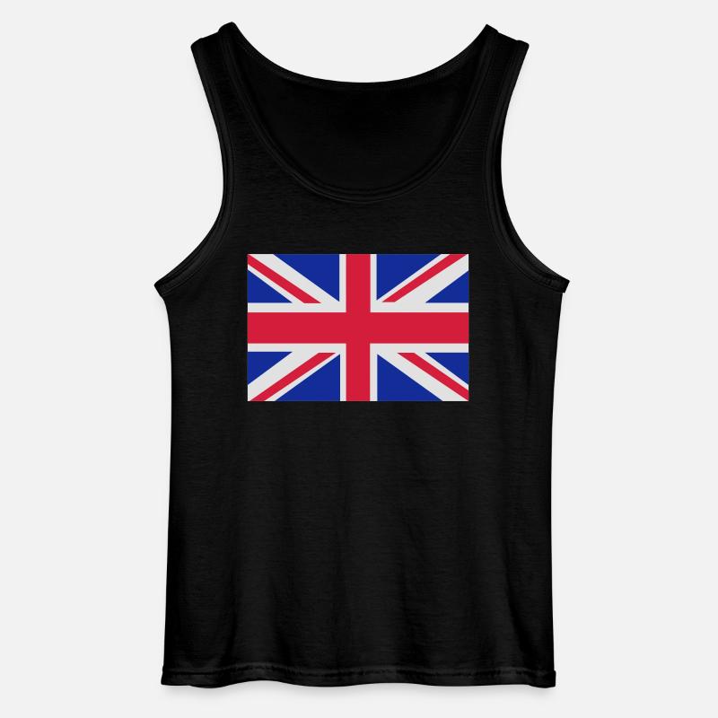 British Flag - Gildan Men’s Tank Top - black