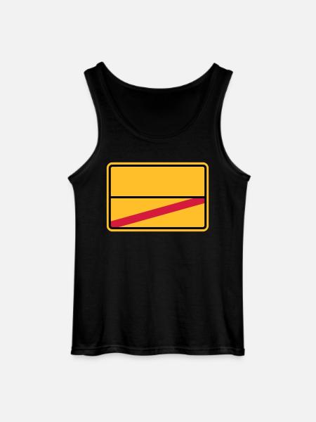 Ortsschild - Gildan Männer Tank Top - Schwarz