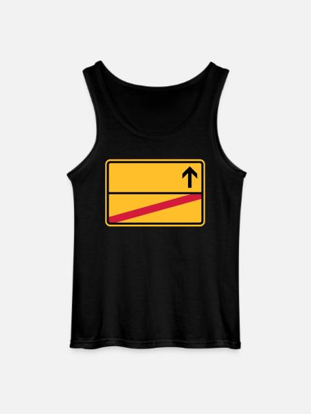 Ortsschild - Gildan Männer Tank Top - Schwarz