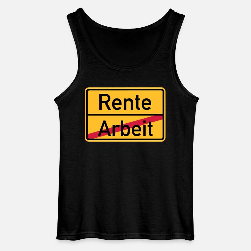 Rente - Gildan Männer Tank Top - Schwarz