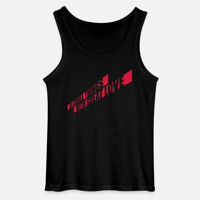 Quote do small things - Gildan Men’s Tank Top - black