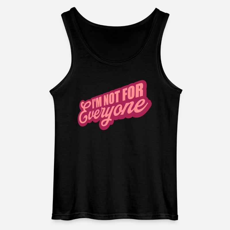 Im not for everyone - Gildan Männer Tank Top - Schwarz