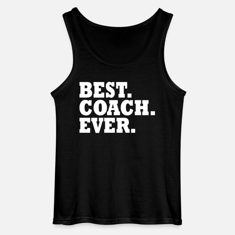 Best coach ever - Gildan Männer Tank Top - Schwarz