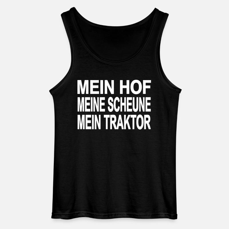 Traktor - Gildan Männer Tank Top - Schwarz