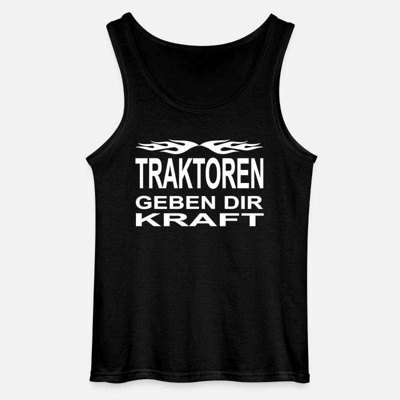 Traktor - Gildan Männer Tank Top - Schwarz