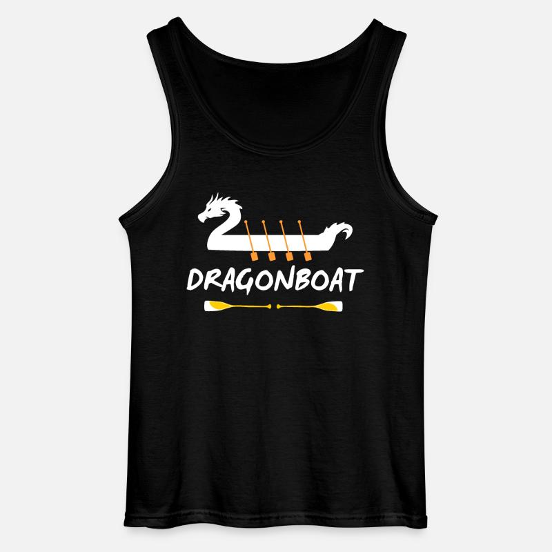 Drachenboot-Elemente - Gildan Männer Tank Top - Schwarz