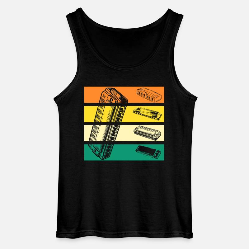 Harmonica Harmonica - Gildan Men’s Tank Top - black