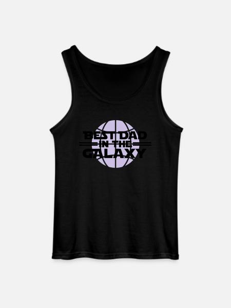 Best dad in he galaxy - Gildan Männer Tank Top - Schwarz