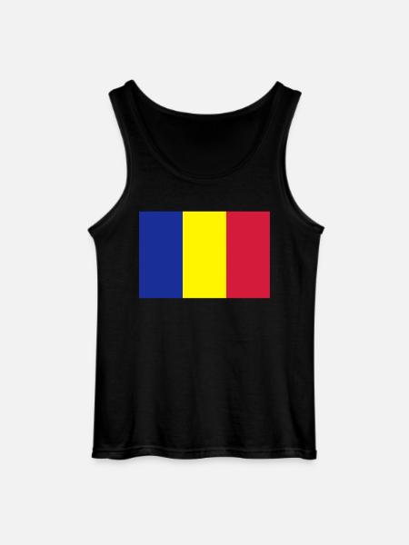 drapeau_roumanie - Gildan Men’s Tank Top - black