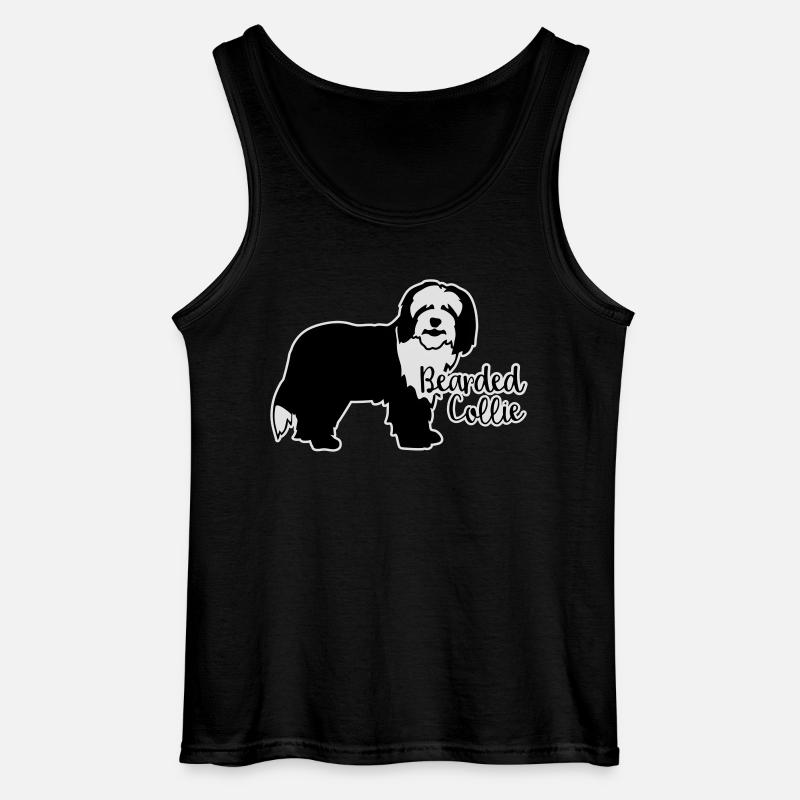 Bearded Collie - Gildan Männer Tank Top - Schwarz