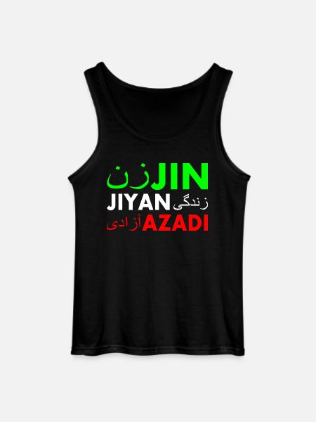Jin jiyan azadi زن زندگی آزادی - Gildan Men’s Tank Top - black