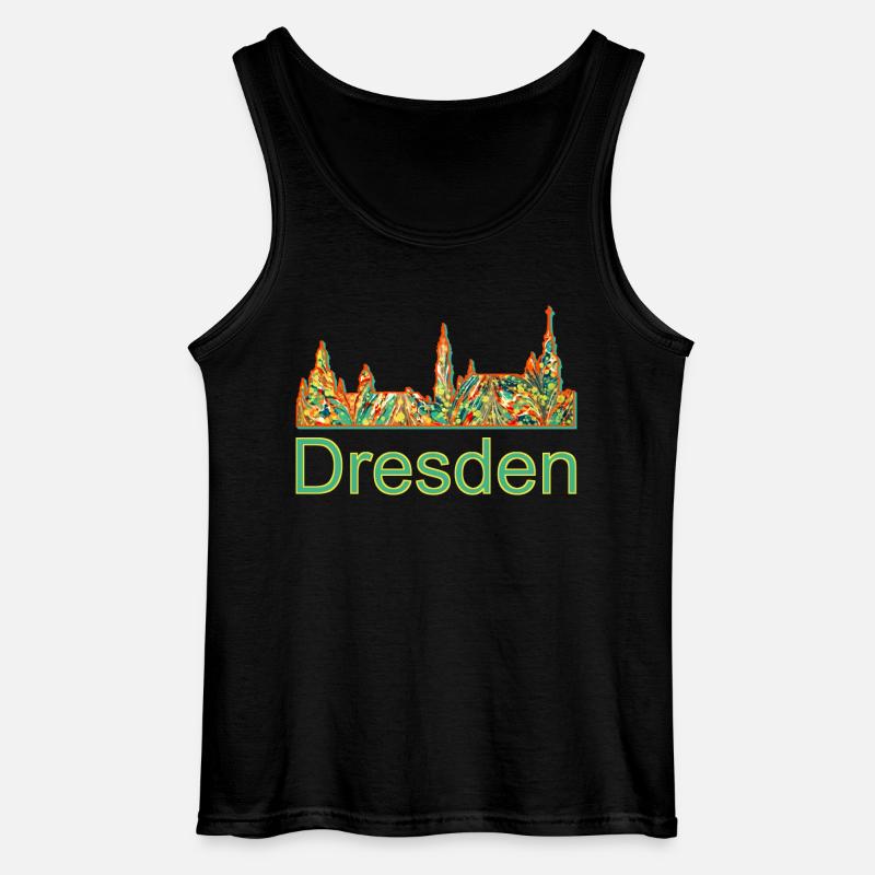 dresden e 20 - Gildan Männer Tank Top - Schwarz