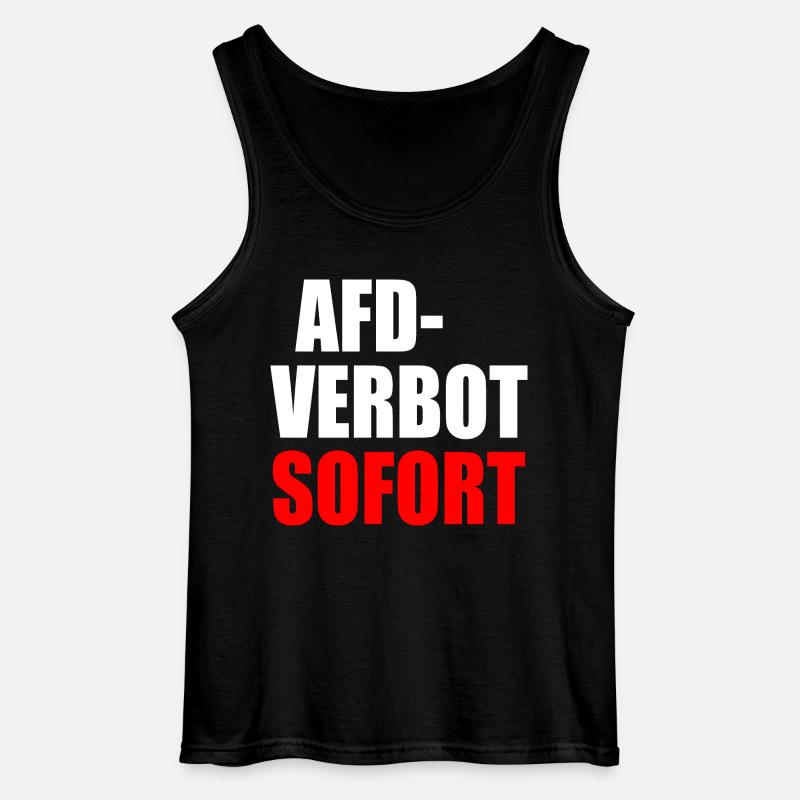 Afd verbot sofort - Gildan Männer Tank Top - Schwarz