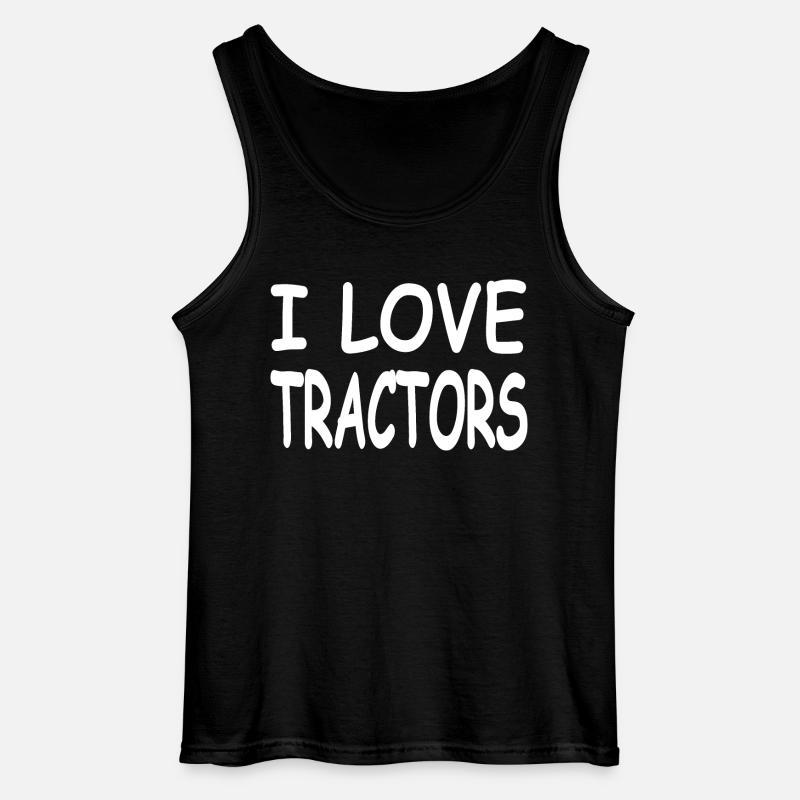 Traktor - Gildan Männer Tank Top - Schwarz