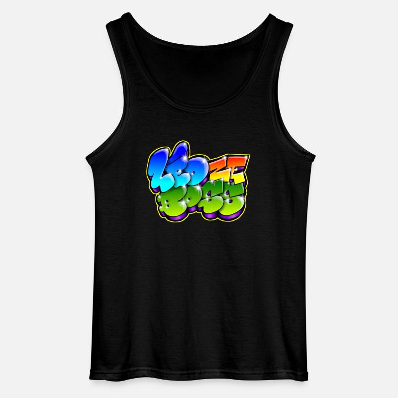 Leo Zeboss Graffiti Name - Gildan Männer Tank Top - Schwarz