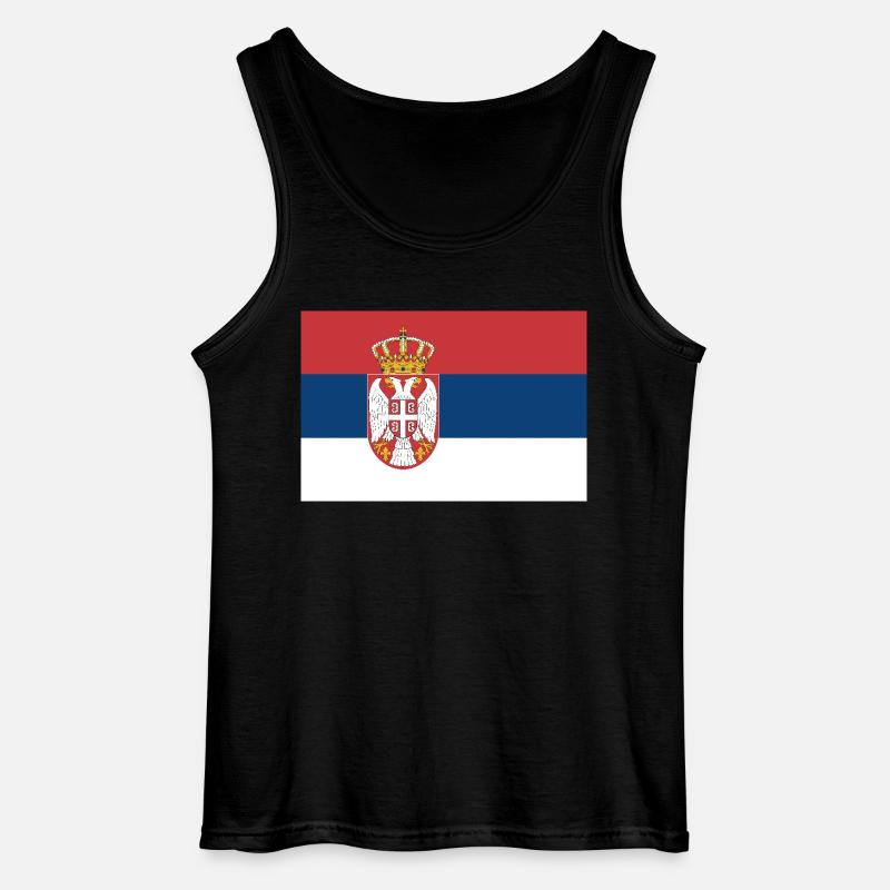 Serbien - Gildan Männer Tank Top - Schwarz