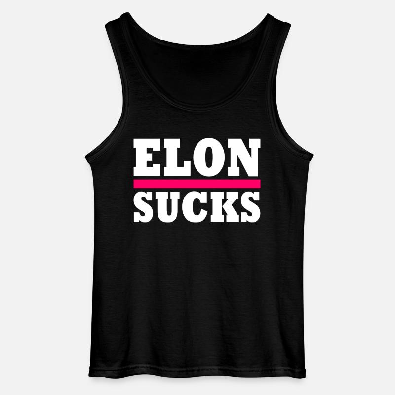 Elon sucks - Gildan Männer Tank Top - Schwarz