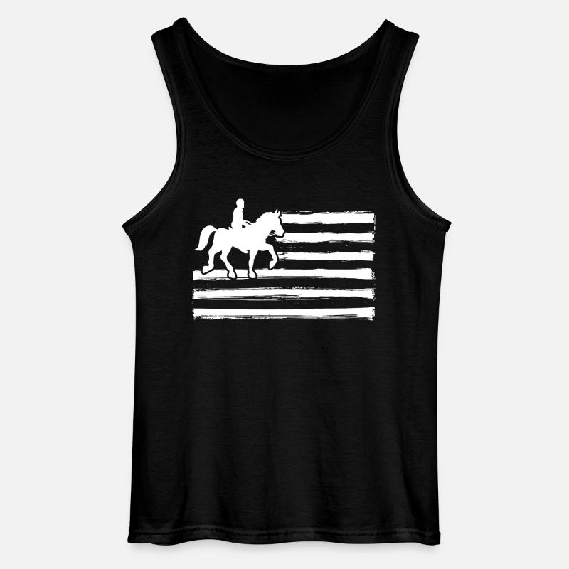 Cheval - Débardeur Gildan Homme - noir