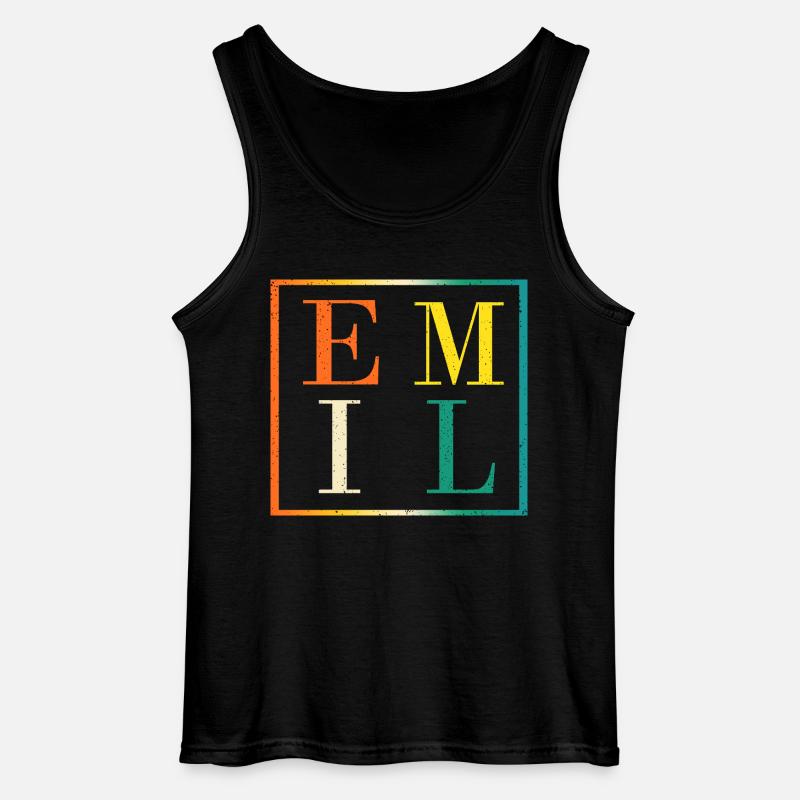 Emil - Gildan Männer Tank Top - Schwarz