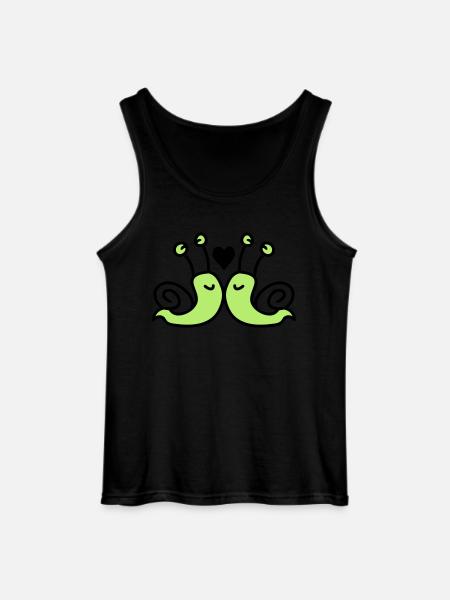 love snails - Gildan Men’s Tank Top - black